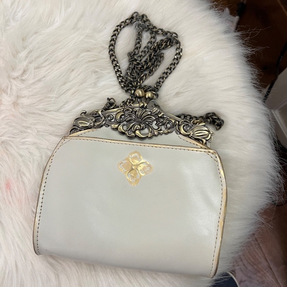 Patricia Nash Cream Leather small handbag, brand new! - Picture 2 of 3